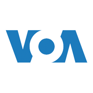 VOA news logo white