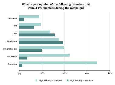 Figure 4: What is your opinion of the following promises that Donald Trump made during the campaign?